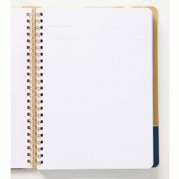 Anthropologie Enjoy The Now Gratitude Journal  vegan leather cover NEW - Picture 4 of 10